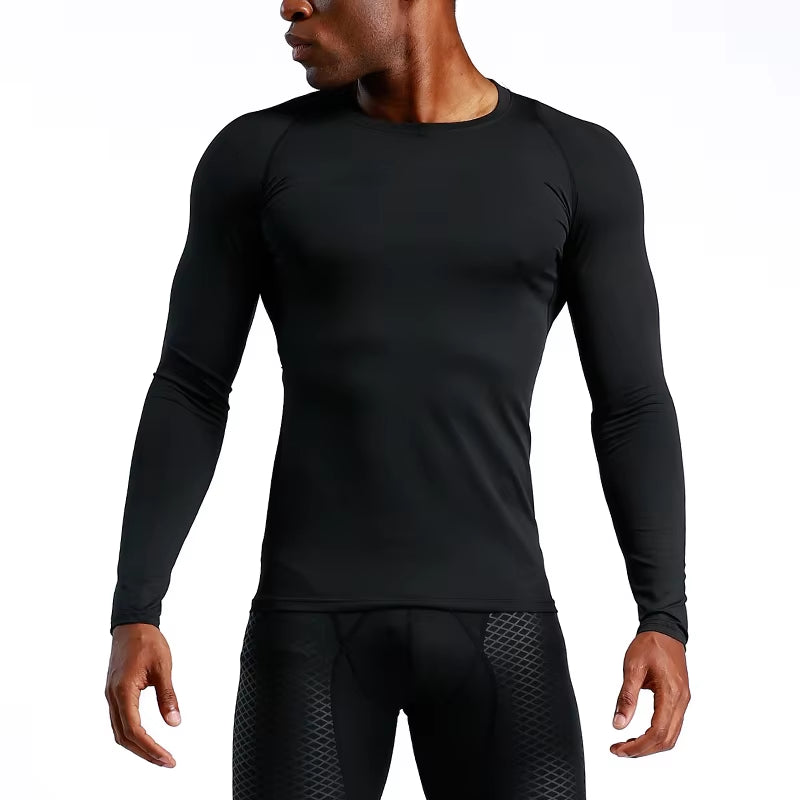 Custom Wholesale Long Sleeve Gym Wear Men'S T-Shirt Fitness Basketball Training Jogging Fitness Sportswear