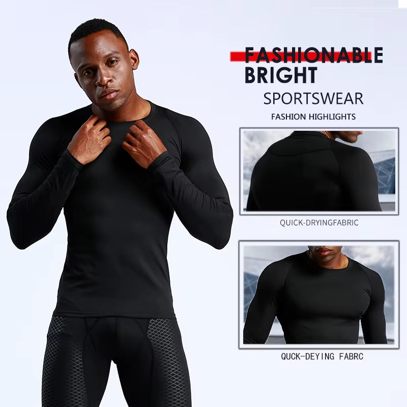 Custom Wholesale Long Sleeve Gym Wear Men'S T-Shirt Fitness Basketball Training Jogging Fitness Sportswear
